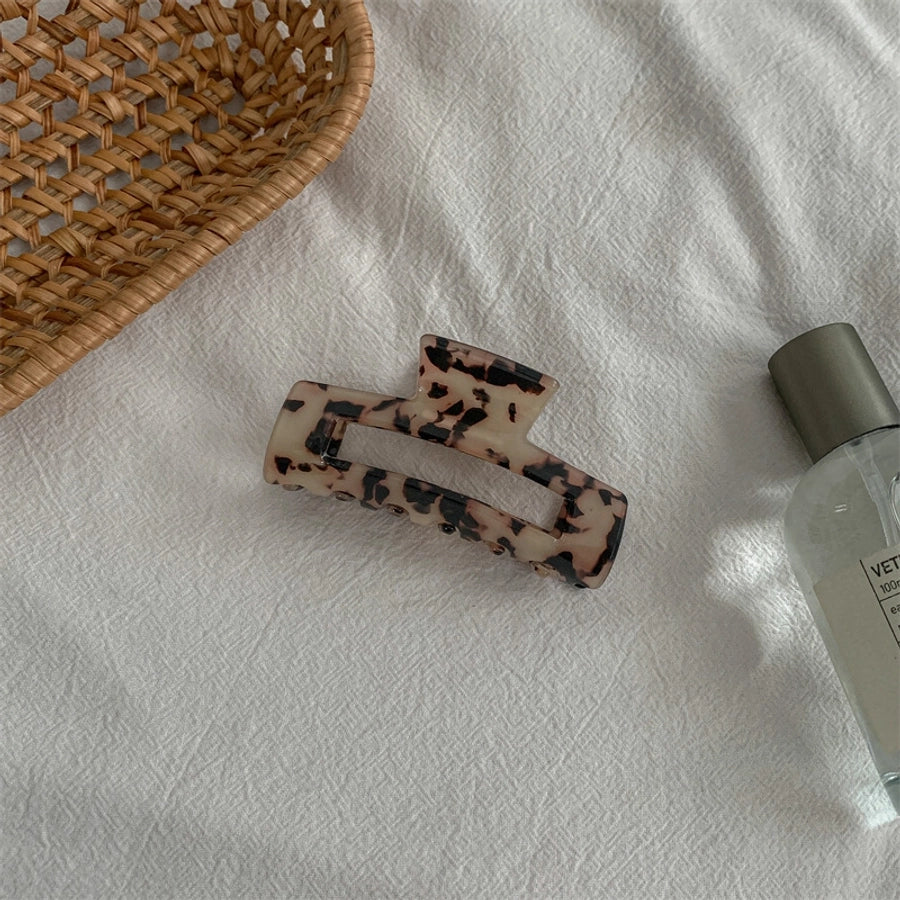 fashion color block acetic acid sheets hair claws 1 piece