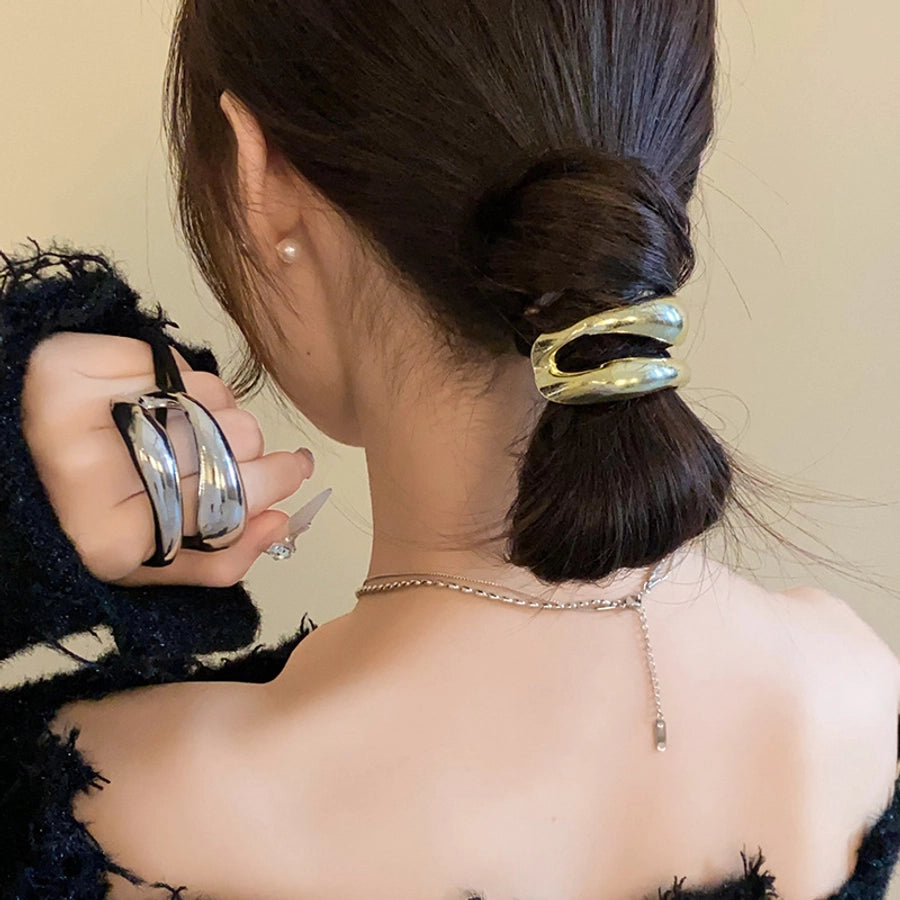 Women's IG Style Simple Style Solid Color Alloy Hair Tie