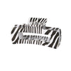 retro leopard plastic printing hair claws 1 piece