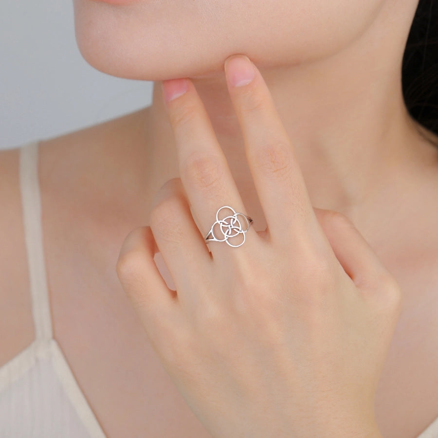 Jewelry Elegant Simple Style Geometric 304 Stainless Steel Plating Rings