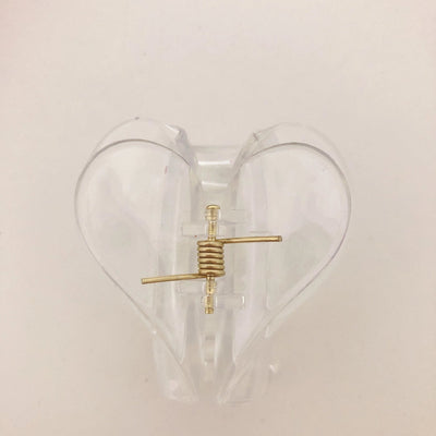 Women's Sweet Heart Shape Plastic Stoving Varnish Hair Claws