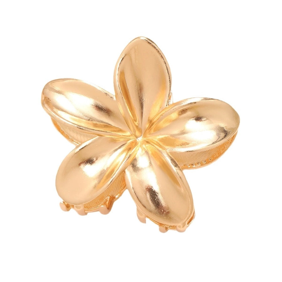 Women's Elegant Sweet Flower Metal Plating Hair Claws