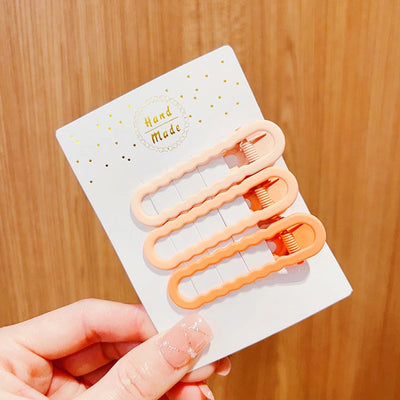 retro geometric metal stoving varnish hair clip