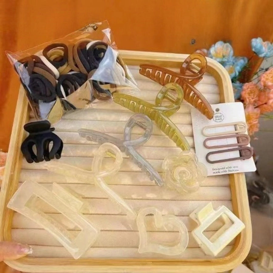 Spring and summer new 67-piece set hairpin combination hair accessories grab clip hair ring simple temperament head rope hair clip high ponytail grab