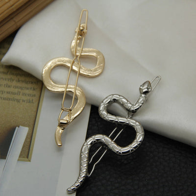 Women's IG Style Snake Alloy Plating Inlay Rhinestones Hair Clip