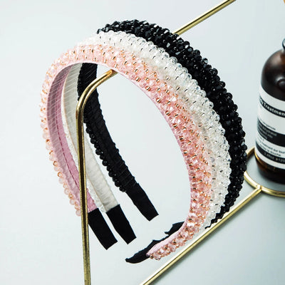 women's fashion crystal artificial crystal beaded artificial crystal hair band 1 piece