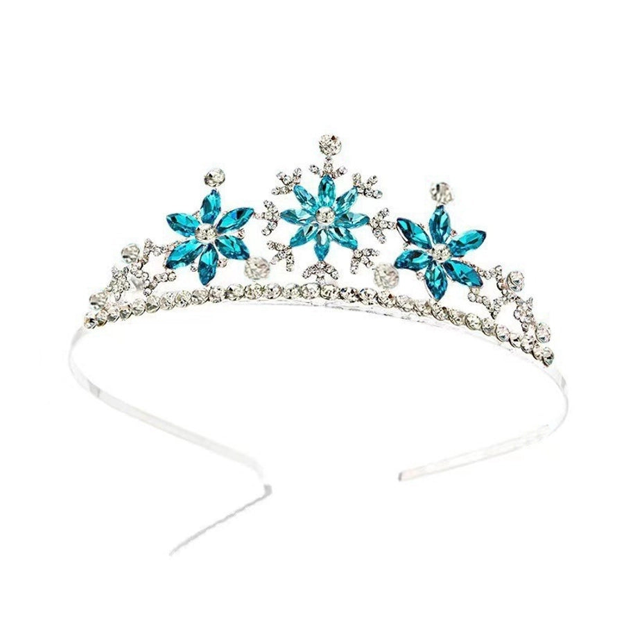 Korean Frozen Children's Crown Headwear Girls Crown Princess Aisha Children's Hair Accessories Girls Hair Band