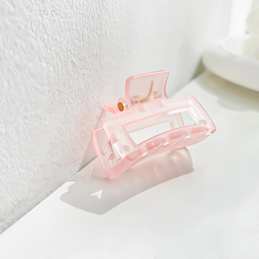 sweet solid color arylic hair claws 1 piece