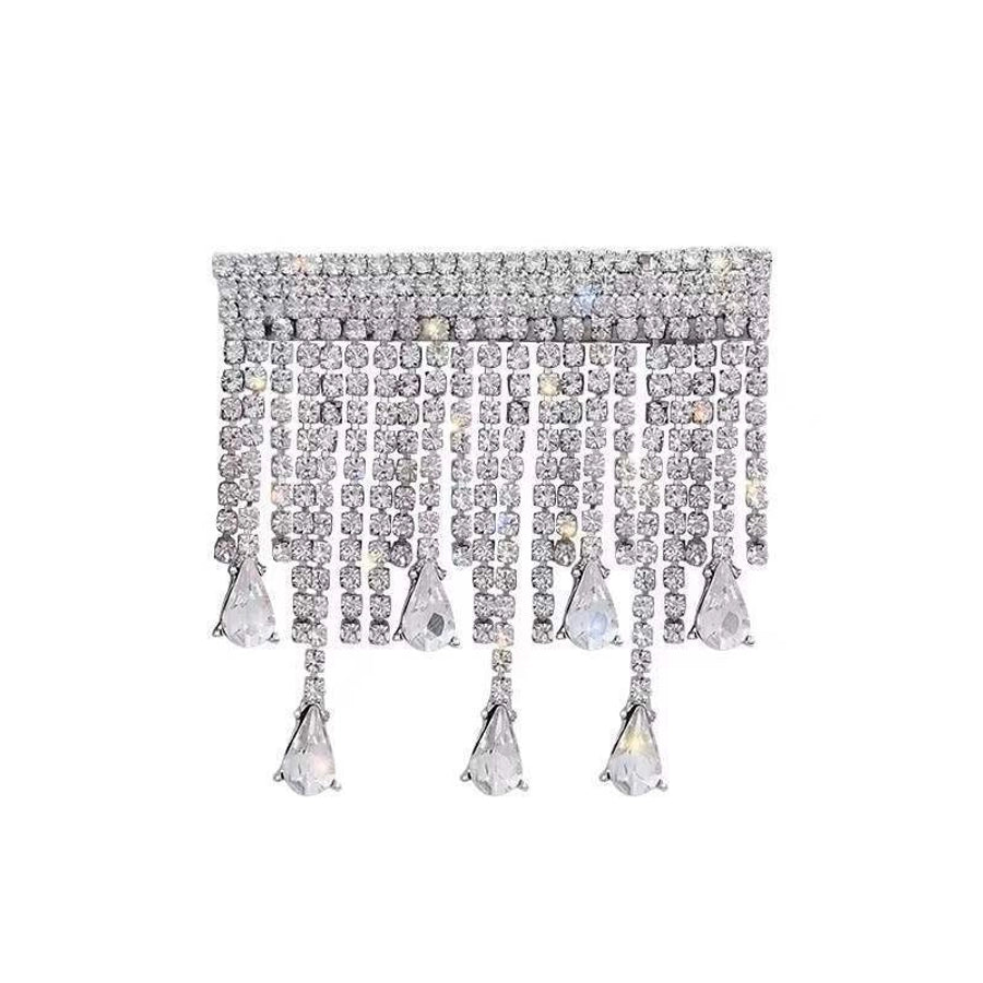 Women's Simple Style Classic Style Solid Color Alloy Inlay Rhinestones Hair Clip