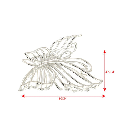 High-grade hollow tassel bow hairpin female back head high-grade grip medium shark clip  New