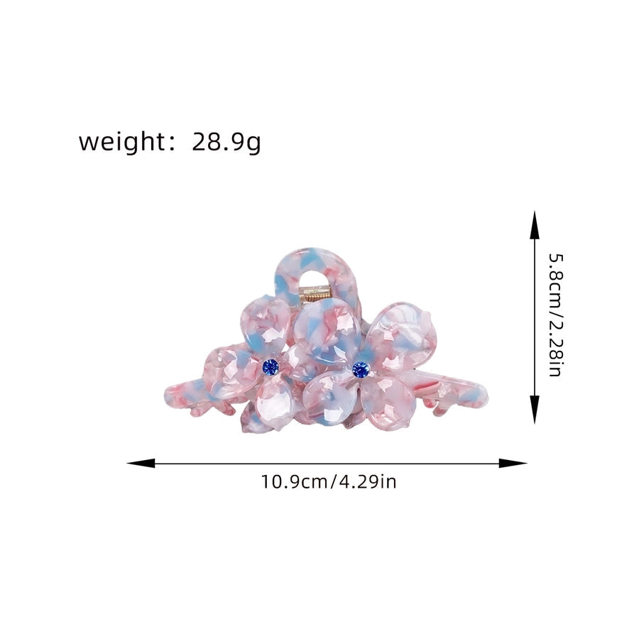 Women's Sweet Color Block Acetic acid sheets Hair Clip