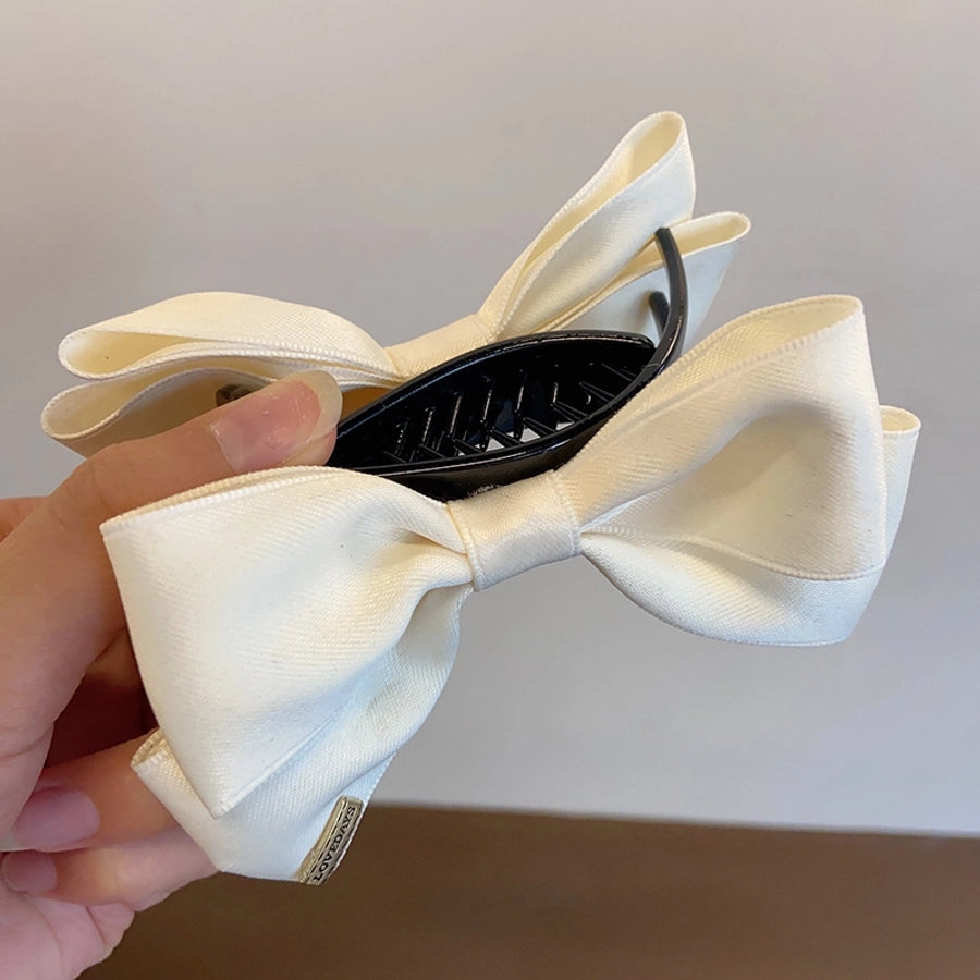 Women's Simple Style Bow Knot Cloth Hair Claws