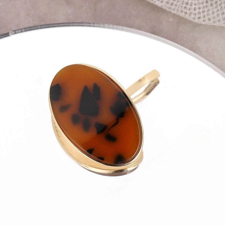 Women's Retro Color Block Acetic acid sheets Plating Hair Clip