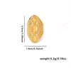Jewelry Elegant Leaf Heart Shape Titanium Steel Open Rings
