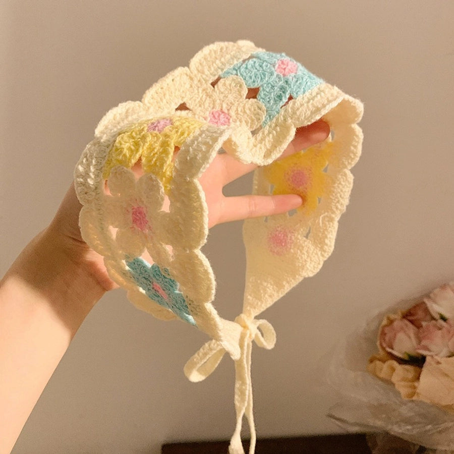 Women's Pastoral Flower Cotton Polyester Flowers Hollow Out Hair Band