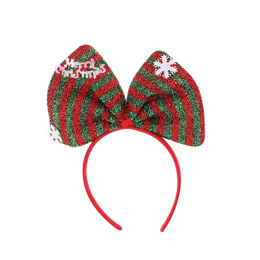 cartoon style plaid bow knot cloth hair band 1 piece