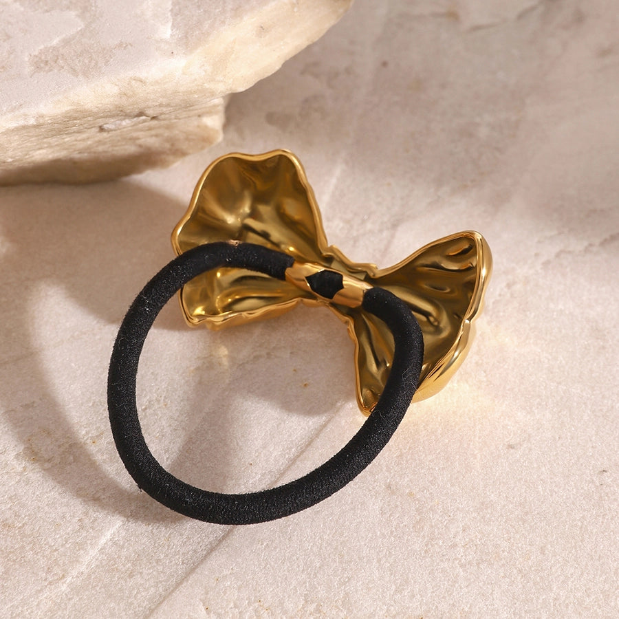 Women's Simple Style Classic Style Bow Knot 304 Stainless Steel Hair Tie