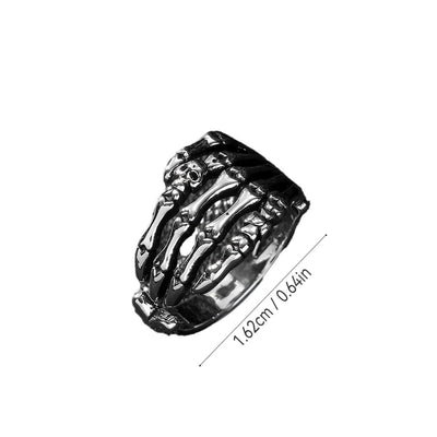 Copper Skull Open Rings