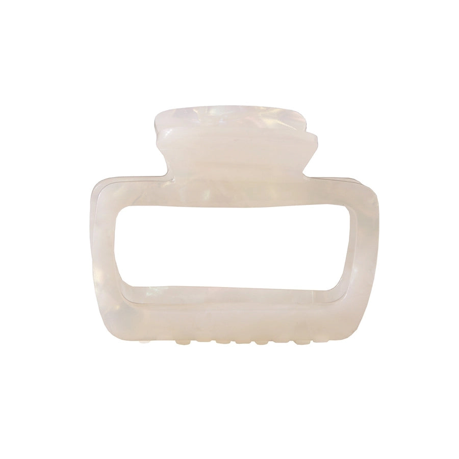 New Arrival Square Grip Spring/Summer Cream Color Shark Clip Female Back Head Updo Hair Clip