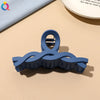 fashion solid color plastic metal hair claws 1 piece