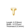 Wholesale Jewelry Basic Simple Style letter Copper 18K Gold Plated