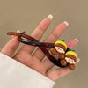 Women's Sweet Flower Arylic Plating Hair Clip