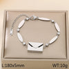 Elegant envelope Oval 304 Stainless Steel 18K Gold Plated  Bracelets In Bulk