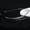 women's simple style waves flower bow knot metal inlay pearl zircon hair band