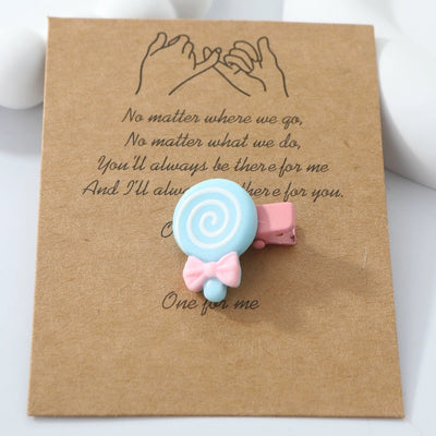 Women's Cute Color Block Resin Inlay Resin Hair Clip