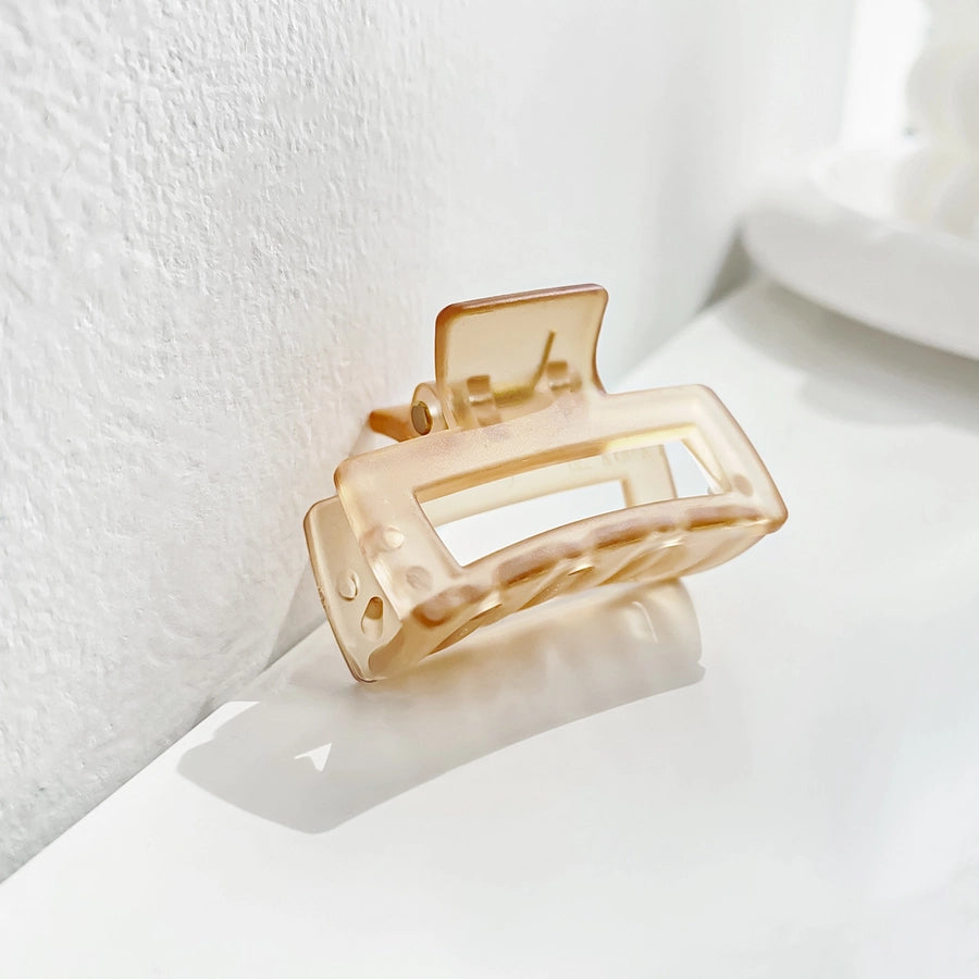 sweet solid color arylic hair claws 1 piece