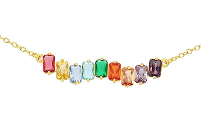 Copper Geometric Necklace