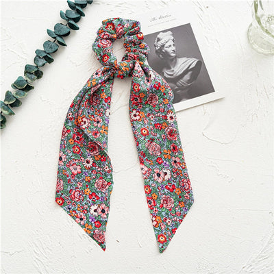 pastoral ditsy floral cloth flowers hair tie 1 piece