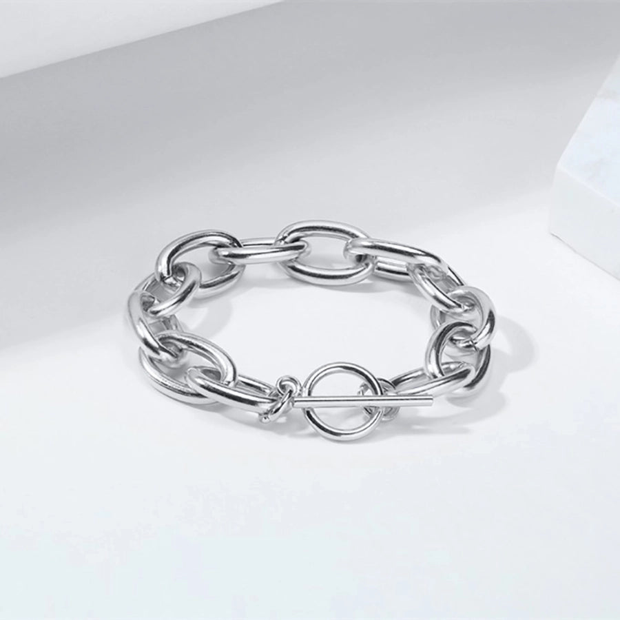 Elegant Simple Style Streetwear Solid Color 304 Stainless Steel 18K Gold Plated Bracelets In Bulk