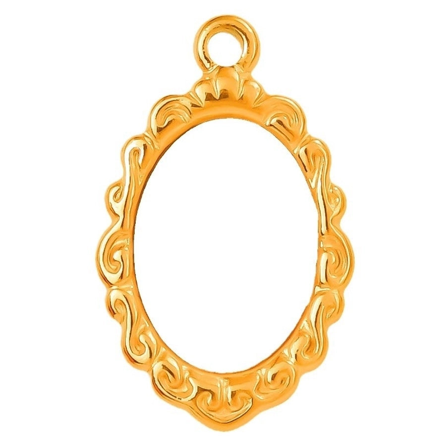 Jewelry Vintage Style Classic Style Oval 304 Stainless Steel Shell Abalone Shell 18K Gold Plated Irregular Plating Pendant Necklace