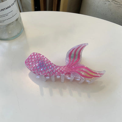 Women's Cartoon Style Mermaid Arylic Acetic acid sheets Hair Claws