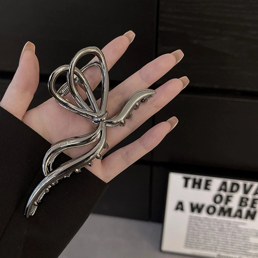 women's ig style elegant bow knot alloy plating hair claws