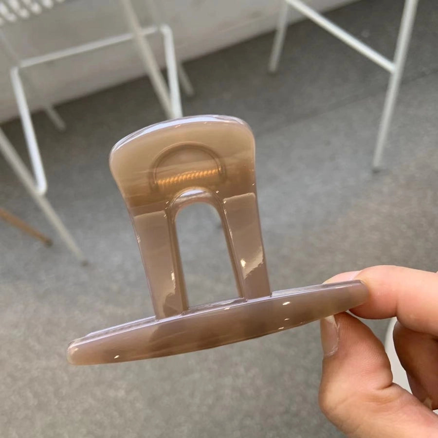 Women's Simple Style Top Hat Solid Color Plastic Hair Claws