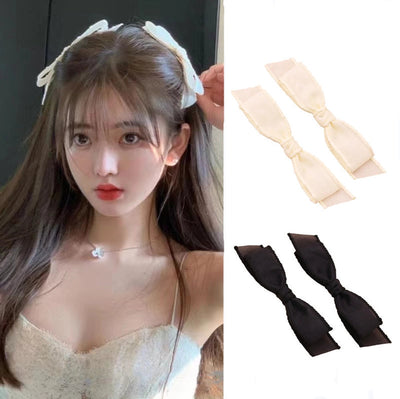 Spring and Summer New Arrival Bow Headwear  Hairpin Women's Side Bangs Clip Beautiful Back of Head Hair Accessories
