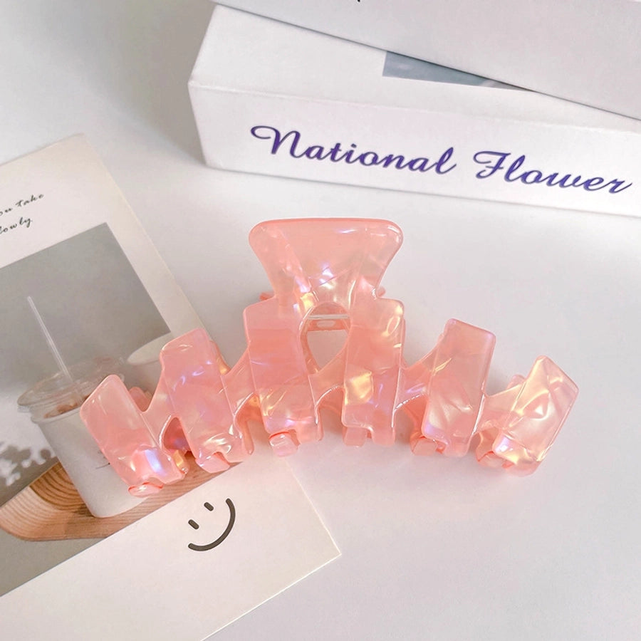 Mermaid Ji acetate hairpin female  back head bath pan head grip elegant temperament shark clip headdress