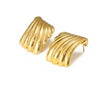 1 Pair Elegant Bow Knot 304 Stainless Steel 18K Gold Plated Drop Earrings