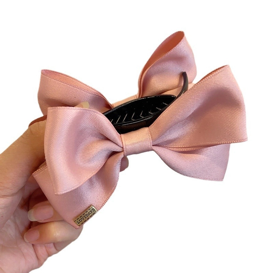 Women's Simple Style Bow Knot Cloth Hair Claws