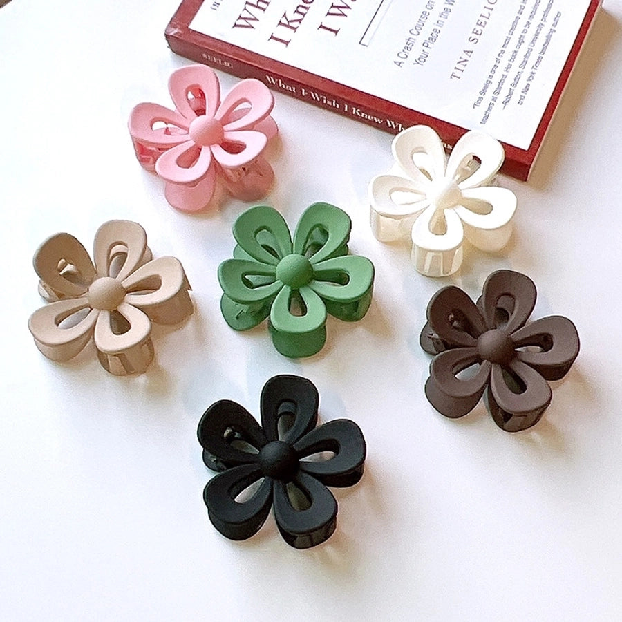 fashion flower plastic hair claws 1 piece