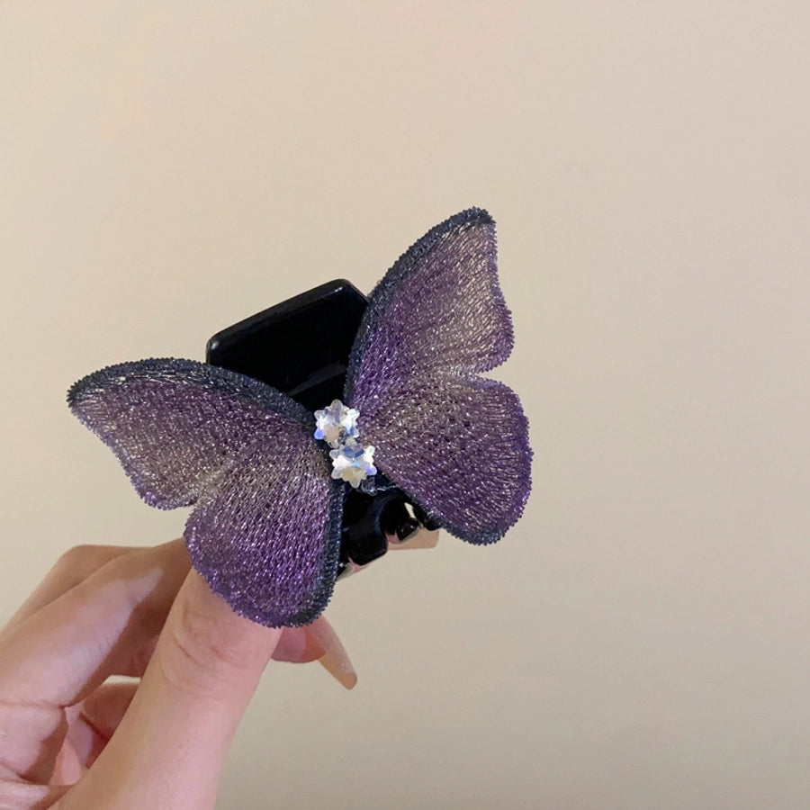 Women's IG Style Korean Style Butterfly Arylic Plating Hair Clip Hair Claws