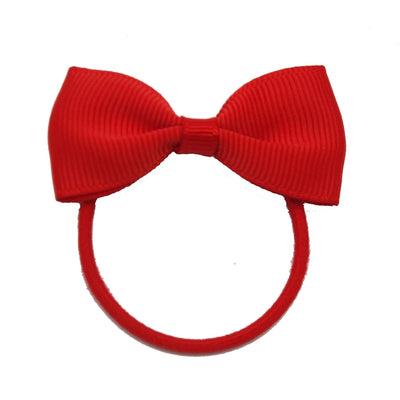 children's jewelry bow hair ring  thread belt hair accessories rubber band solid color girl small rubber band headdress
