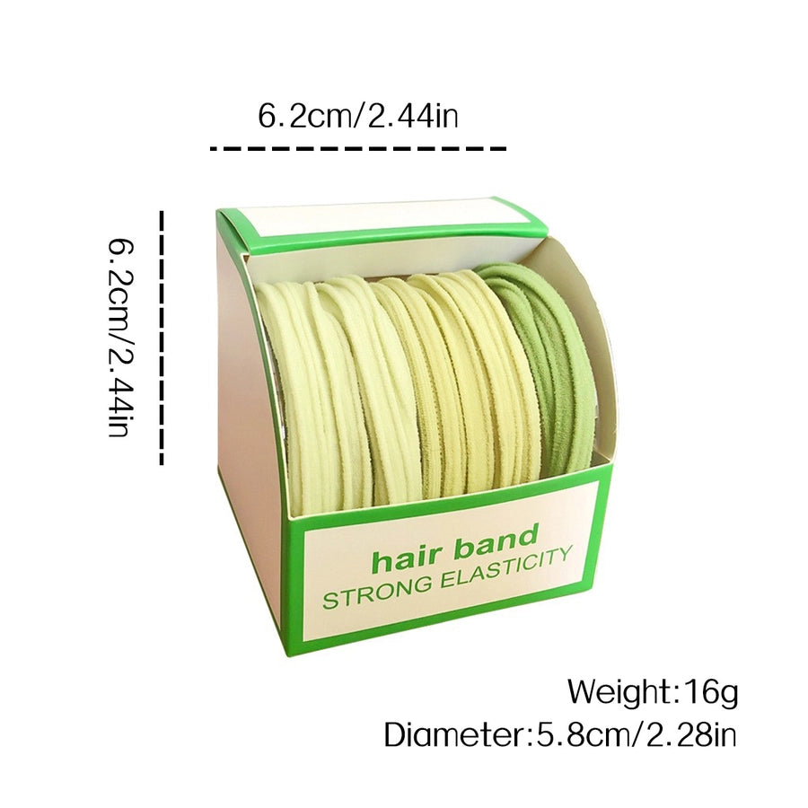 women's simple style solid color cloth hair tie