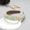 xinqi european and american onion powder headband creative sponge women's wide-edged headband 3cm glitter color hair pressing hairpin supply