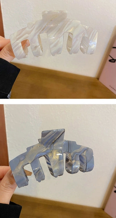 Korean Super Fairy High-end Acetic Acid Large Grab Clip Elegant Internet Celebrity Elegant Shark Clip Fashionable Simple Back Head Hairpin