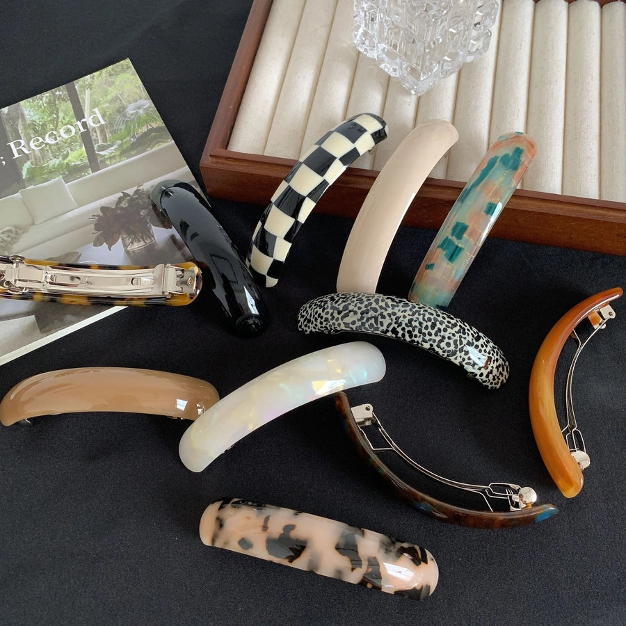 Women's Casual Elegant Simple Style Geometric Alloy Acetic acid sheets Hair Clip