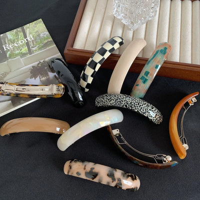 Women's Casual Elegant Simple Style Geometric Alloy Acetic acid sheets Hair Clip