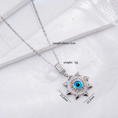 Jewelry Glam Lady Sexy Eye 304 Stainless Steel Copper Pendant Necklace
